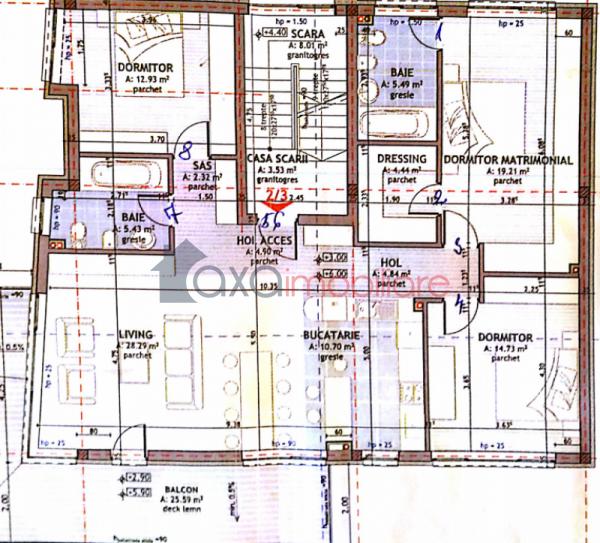 Apartament 4 camere de vanzare in Cluj-napoca, cartier Grigorescu