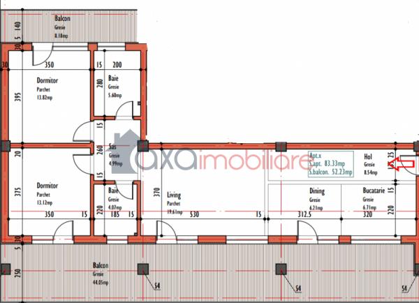 Apartament 3 camere de vanzare in Cluj-napoca, cartier Marasti