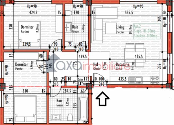 Apartament 3 camere de vanzare in Cluj-napoca, cartier Buna Ziua