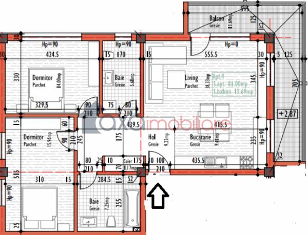 Apartament 3 camere de vanzare in Cluj-napoca, cartier Buna Ziua