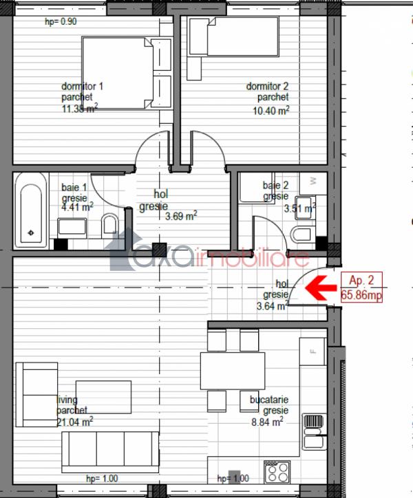 Apartament 3 camere de vanzare in Cluj-napoca, cartier Gheorgheni