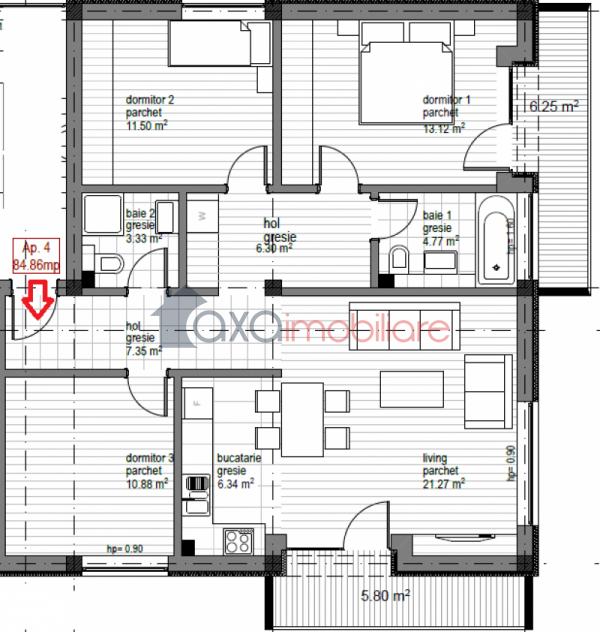 Apartament 4 camere de vanzare in Cluj-napoca, cartier Gheorgheni