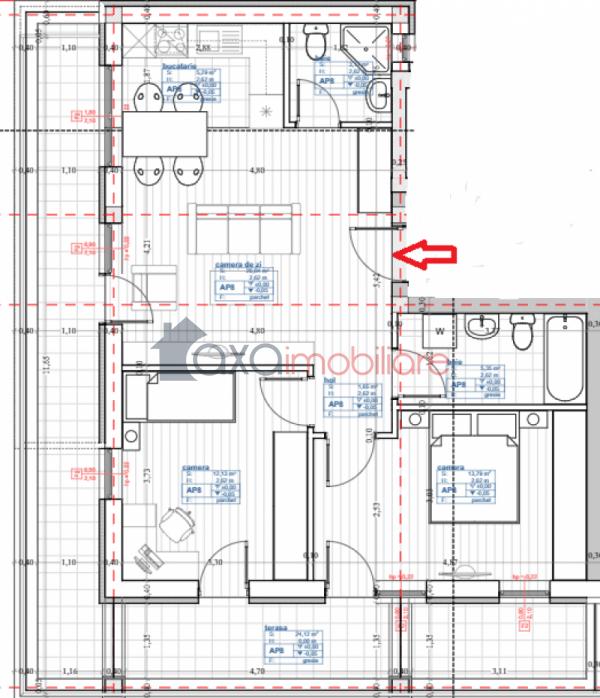 Apartament 3 camere de vanzare in Cluj-napoca, cartier Marasti
