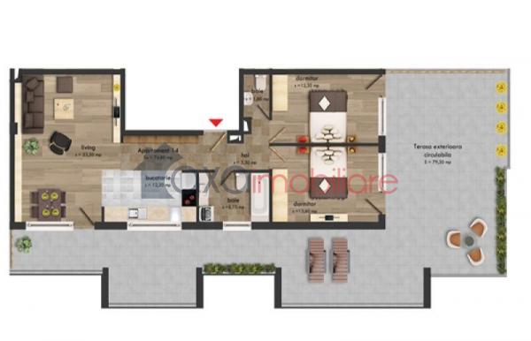 Apartament 3 camere de vanzare in Cluj-napoca, cartier Buna Ziua