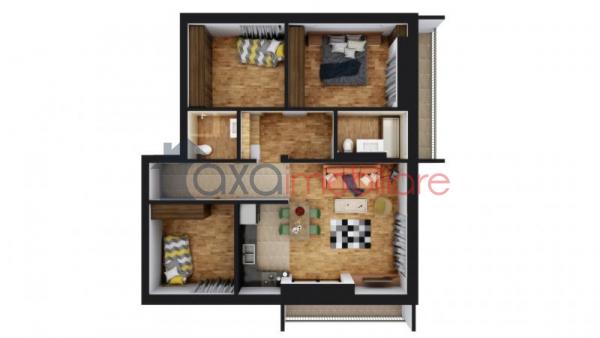 Apartament 4 camere de vanzare in Cluj-napoca, cartier Gheorgheni