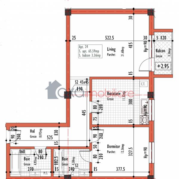 Apartament 2 camere de vanzare in Cluj-napoca, cartier Dambul Rotund