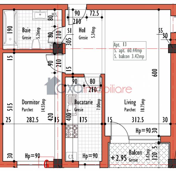 Apartament 2 camere de vanzare in Cluj-napoca, cartier Dambul Rotund