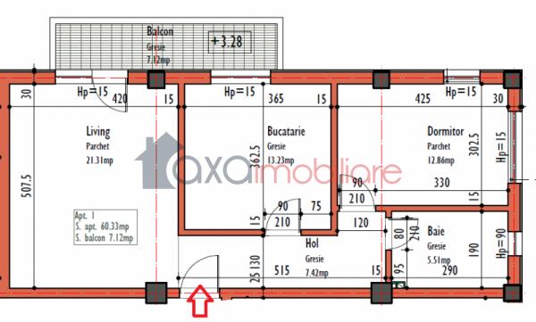 Apartament 2 camere de vanzare in Cluj-napoca, cartier Marasti