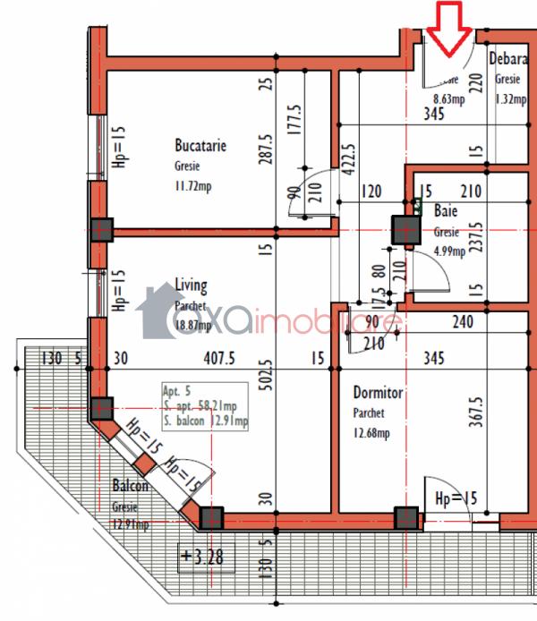 Apartament 2 camere de vanzare in Cluj-napoca, cartier Marasti