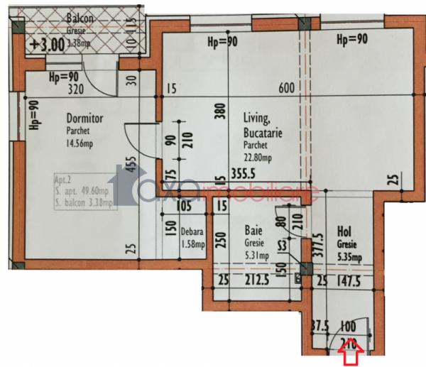 Apartament 2 camere de vanzare in Cluj-napoca, cartier Europa