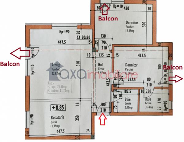 Apartament 3 camere de vanzare in Cluj-napoca, cartier Europa
