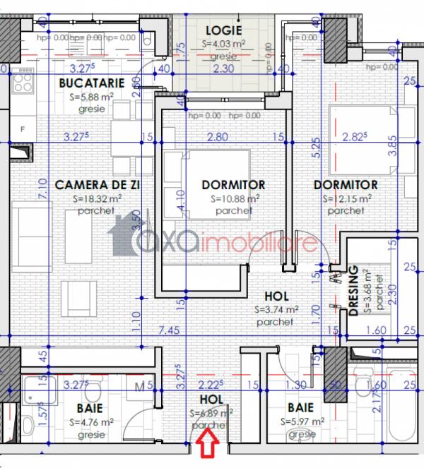 Apartament 3 camere de vanzare in Cluj-napoca, cartier Buna Ziua