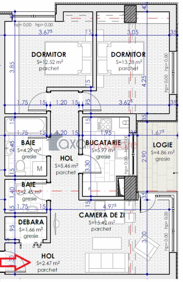 Apartament 3 camere de vanzare in Cluj-napoca, cartier Buna Ziua