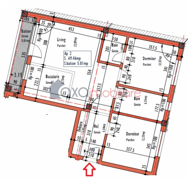 Apartament 3 camere de vanzare in Cluj-napoca, cartier Marasti