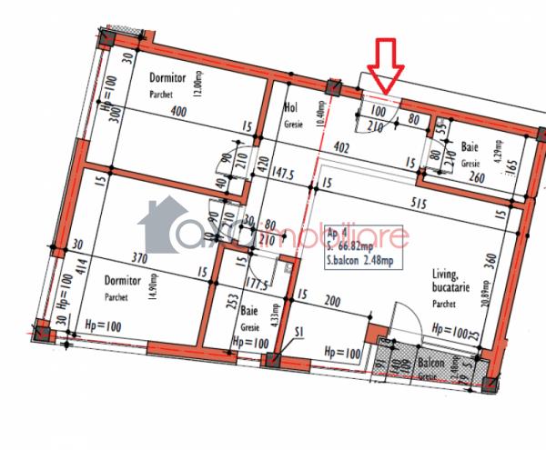 Apartament 3 camere de vanzare in Cluj-napoca, cartier Marasti