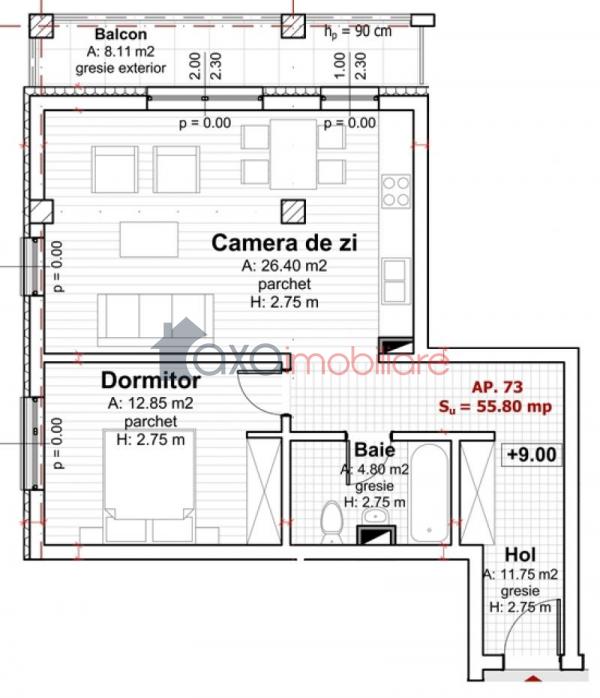Apartament 2 camere de vanzare in Cluj-napoca, cartier Zorilor