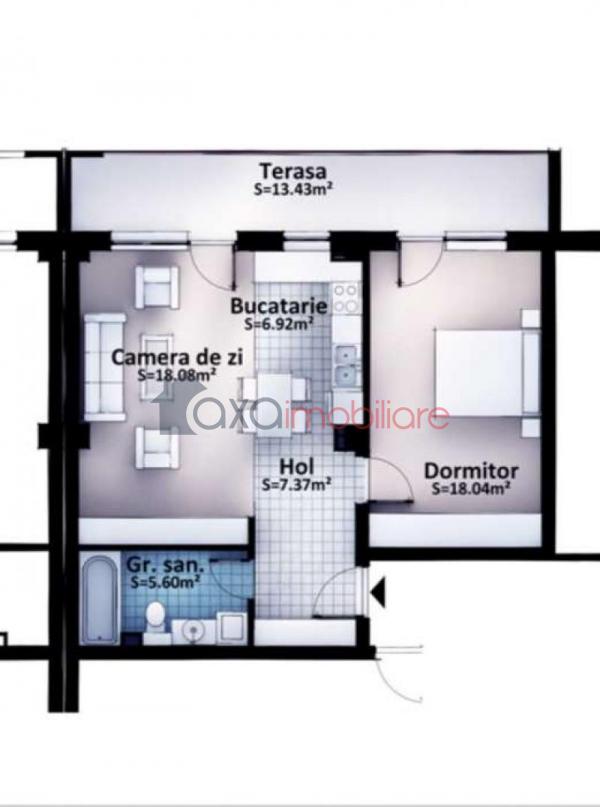 Apartament 2 camere de vanzare in Cluj-napoca, cartier Europa