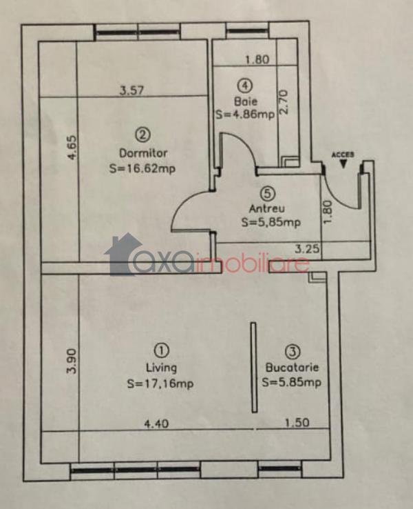Apartament 2 camere de vanzare in Floresti