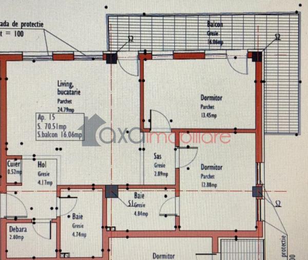 Apartament 3 camere de vanzare in Cluj-napoca, cartier Marasti