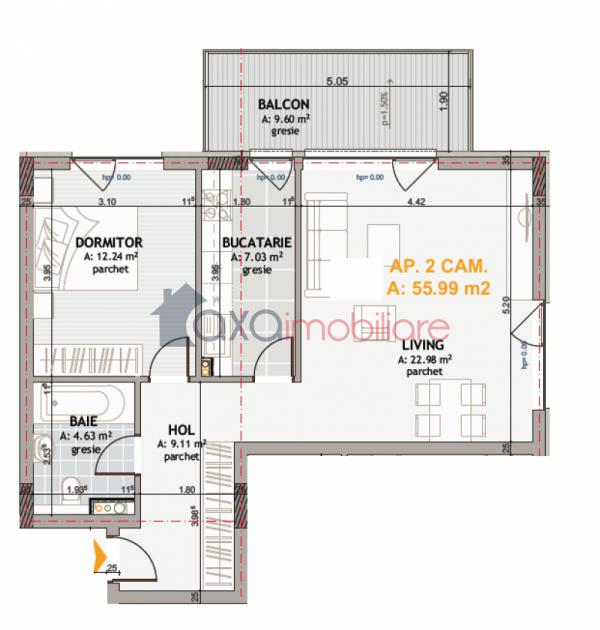 Apartament 2 camere de vanzare in Cluj-napoca, cartier Gheorgheni