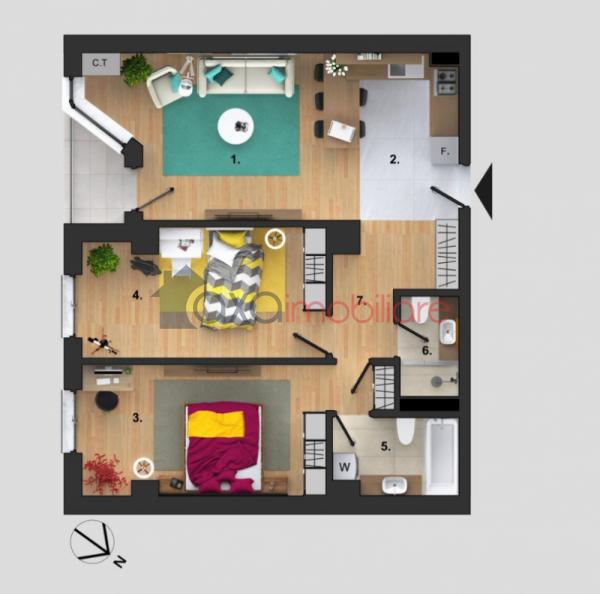 Apartament 3 camere de vanzare in Cluj-napoca, cartier Buna Ziua