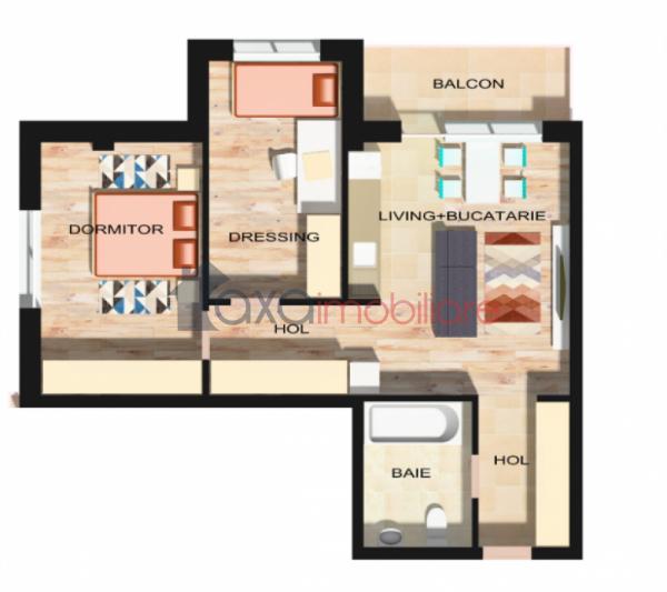 Apartament 3 camere de vanzare in Floresti