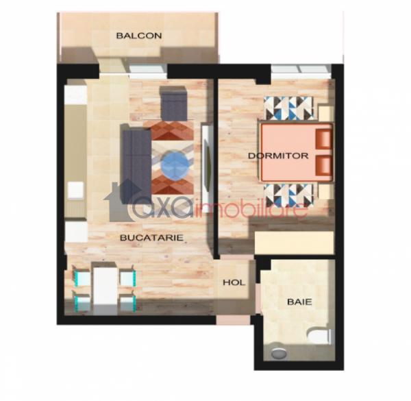Apartament 2 camere de vanzare in Floresti