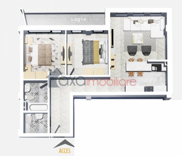 Apartament 3 camere de vanzare in Cluj-napoca, cartier Marasti
