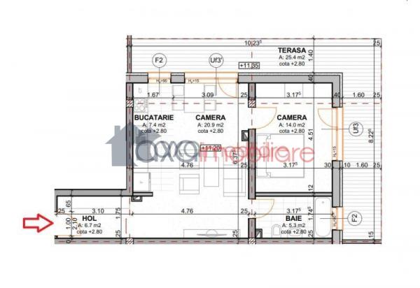 Apartament 2 camere de vanzare in Sannicoara
