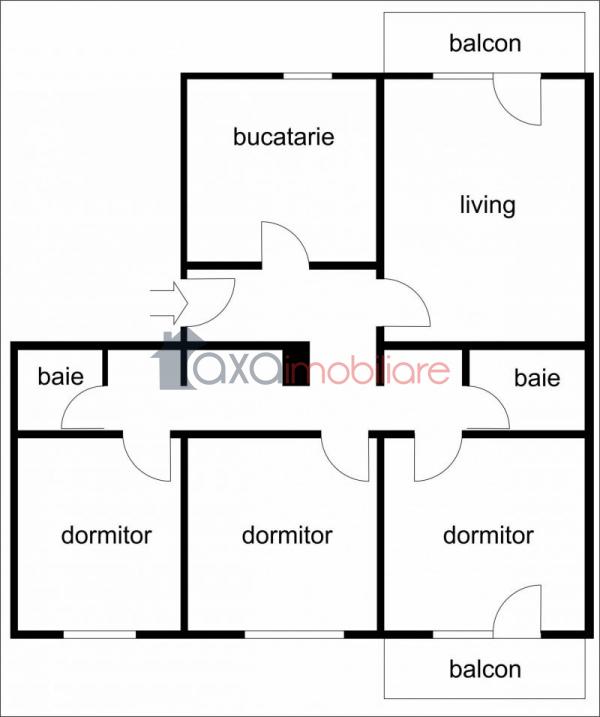 Apartament 4 camere de vanzare in Cluj-napoca, cartier Manastur