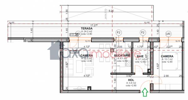 Apartament 2 camere de vanzare in Sannicoara