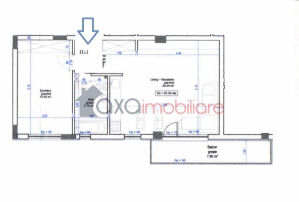 Apartament 2 camere de vanzare in Floresti