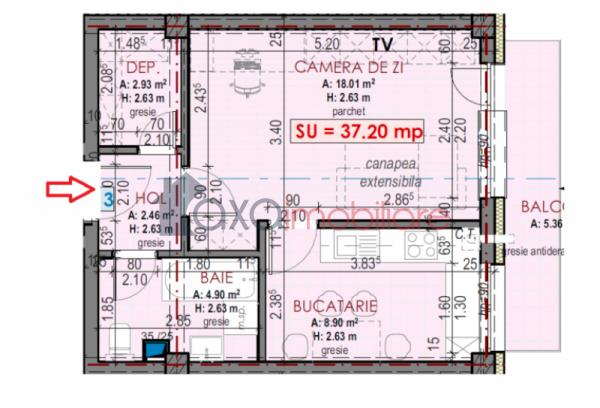 Apartament 1 camere de vanzare in Floresti