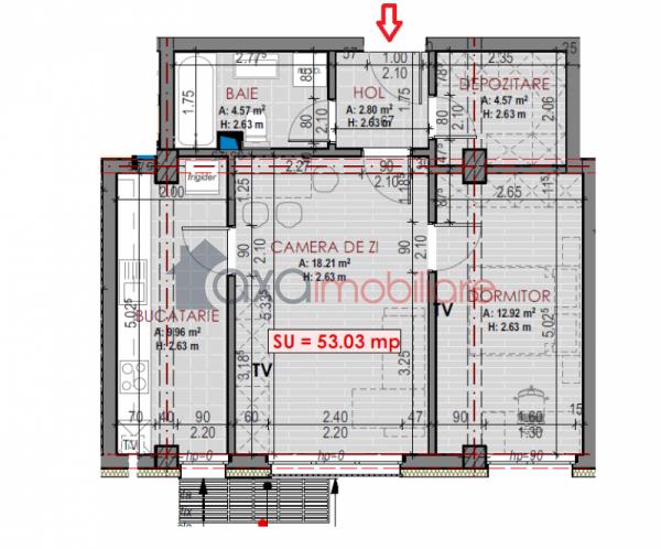 Apartament 2 camere de vanzare in Floresti